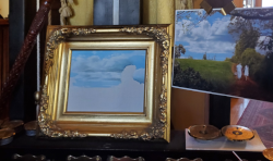 Landscape oil painting entitled 'The Stroll' by John O'KeefeJr.